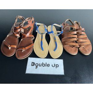 Madden Girl Qupid Seven Dials Women's Lot 3 Size 8.5  Brown Blue Gold
